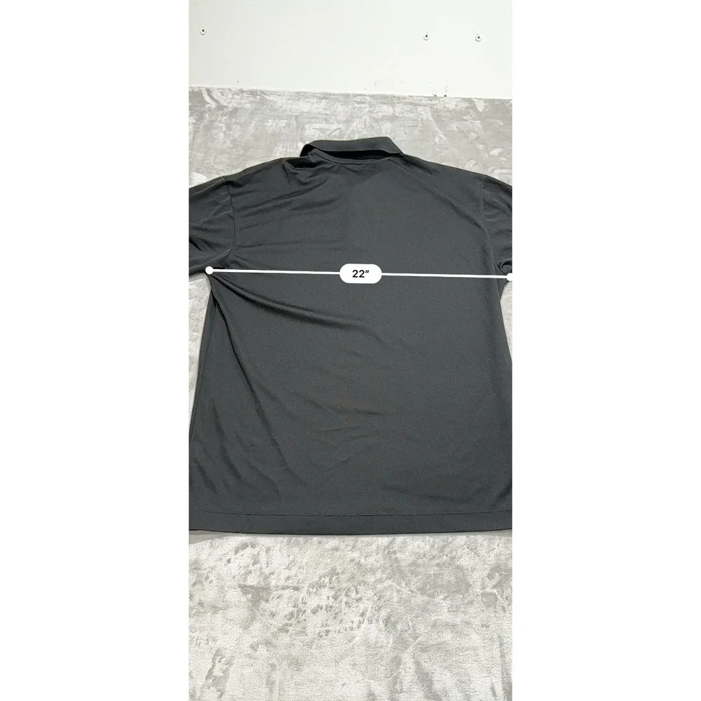 Nike Golf Polo Men's Size Large Dri-Fit Black Renwood Golf Course Short‎ Sleeve